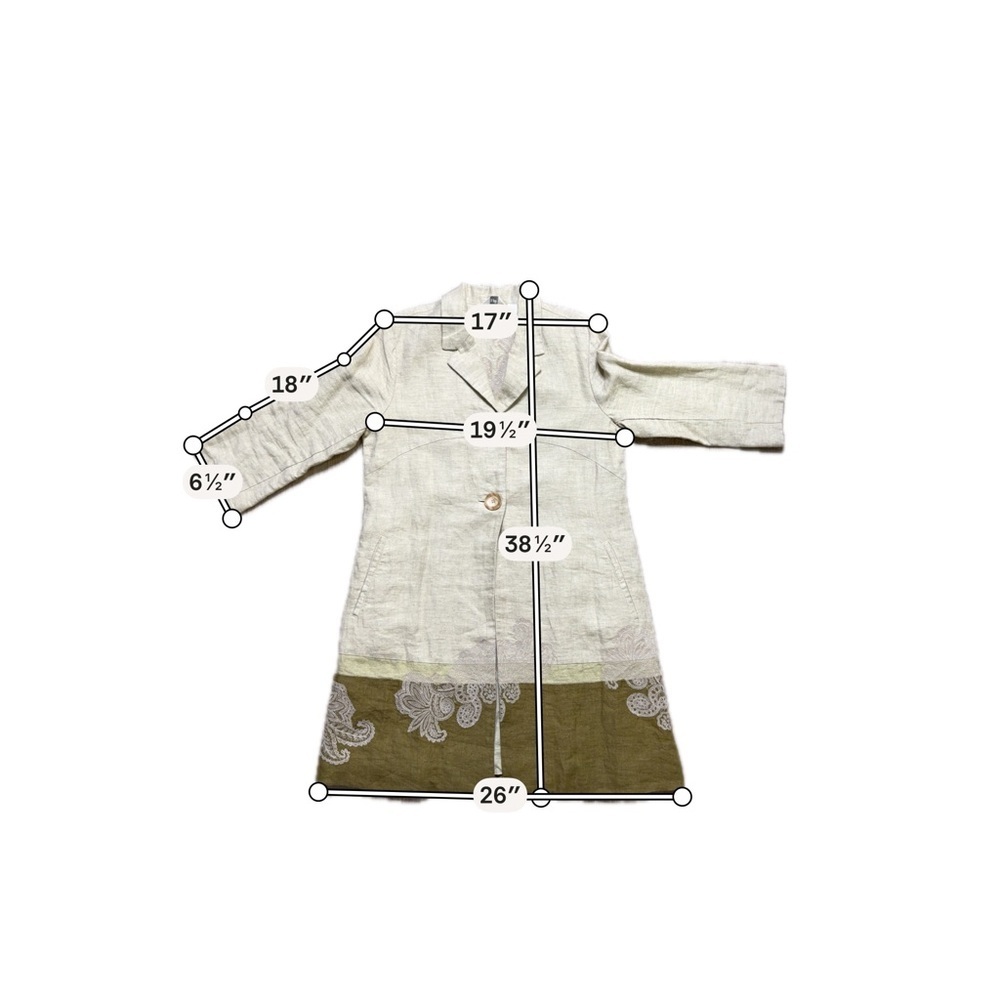J. Jill Linen Jacket Small Neutral Button Front Lightweight Chic Layered Top - Picture 9 of 9